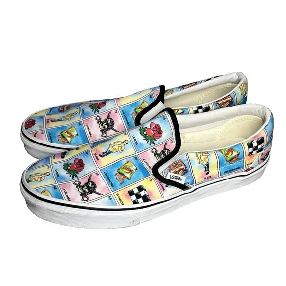 Vans Loteria Classic Slip On Skateboard Sneaker Shoes Mens 11 - Picture 2 of 9